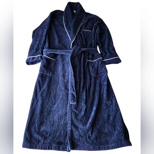 Expressions Deep Blue Men's Lounge Robe